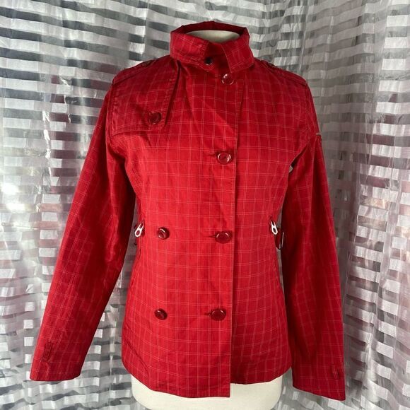 Bomb Boogie Authentic Red Fitted All Weather Jacket - Picture 2 of 5